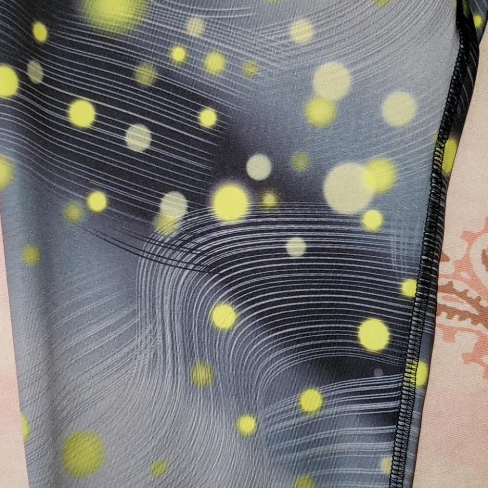 Workout Pants. Yoga Athletic. Spots Lights Stripes - Picture 4 of 9